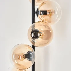 Lampadaire - Verre 15 cm Gastor Ambre, Clair, 6 lumières