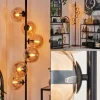 Lampadaire - Verre 15 cm Gastor Ambre, 6 lumières