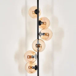 Lampadaire - Verre 15 cm Gastor Ambre, 6 lumières