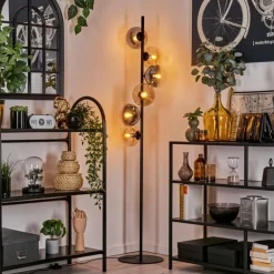 Lampadaire - Verre 15 cm Gastor Ambre, Clair, Fumé, 6 lumières