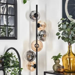 Lampadaire - Verre 15 cm Gastor Ambre, Clair, Fumé, 6 lumières
