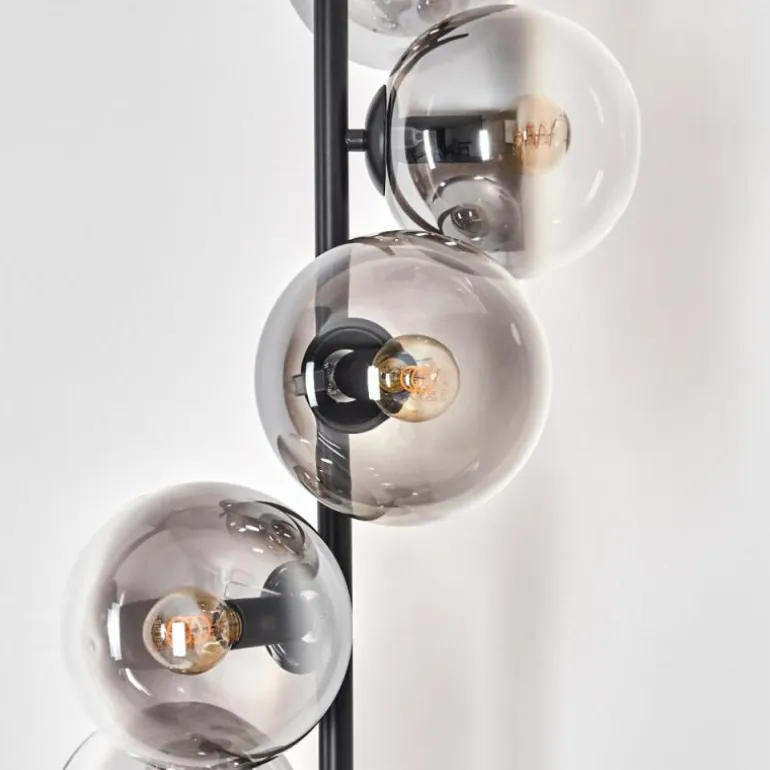 Lampadaire - Verre 15 cm Gastor Clair, Fumé, 6 lumières