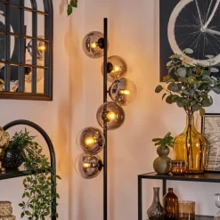 Lampadaire - Verre 15 cm Gastor Clair, Fumé, 6 lumières