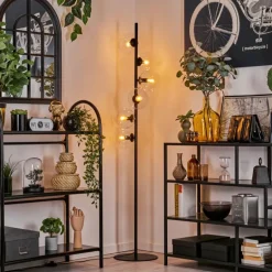 Lampadaire - Verre 15 cm Gastor Clair, 6 lumières