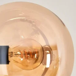 Lampadaire - Verre 15 cm Gastor Ambre, 5 lumières