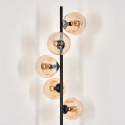 Lampadaire - Verre 15 cm Gastor Ambre, 5 lumières