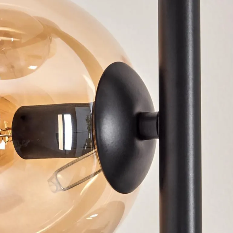 Lampadaire - Verre 15 cm Gastor Ambre, Fumé, 5 lumières