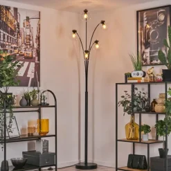 Lampadaire - Verre 15 cm Gastor Clair, 5 lumières