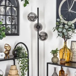 Lampadaire - Verre 15 cm Gastor Fumé, 3 lumières