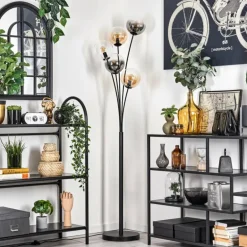 Lampadaire - Verre 15 cm Gastor Ambre, Clair, Fumé, 5 lumières