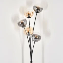 Lampadaire - Verre 15 cm Gastor Ambre, Clair, Fumé, 5 lumières