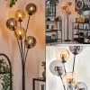 Lampadaire - Verre 15 cm Gastor Ambre, Fumé, 5 lumières