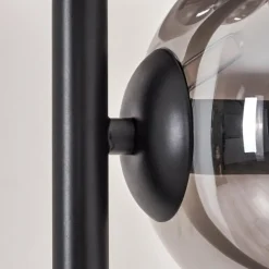 Lampadaire - Verre 15 cm Gastor Noir, 5 lumières