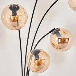 Lampadaire - Verre 15 cm Gastor Ambre, 5 lumières