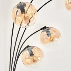 Lampadaire - Verre 15 cm Gastor Ambre, Clair, 5 lumières