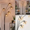 Lampadaire - Verre 15 cm Koyoto Ambre, Clair, 5 lumières