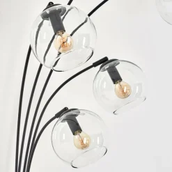 Lampadaire - Verre 15 cm Koyoto Clair, 5 lumières