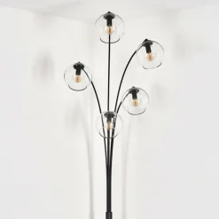 Lampadaire - Verre 15 cm Koyoto Clair, 5 lumières