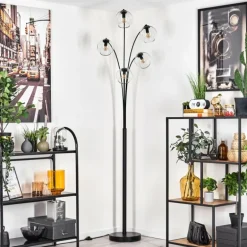 Lampadaire - Verre 15 cm Koyoto Clair, 5 lumières