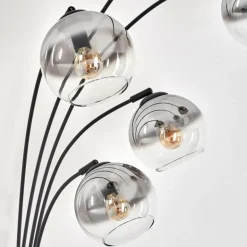 Lampadaire - Verre 15 cm Koyoto Clair, Fumé, 5 lumières