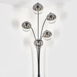 Lampadaire - Verre 15 cm Koyoto Clair, Fumé, 5 lumières