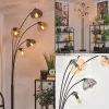 Lampadaire - Verre 15 cm Koyoto Ambre, Clair, Fumé, 5 lumières