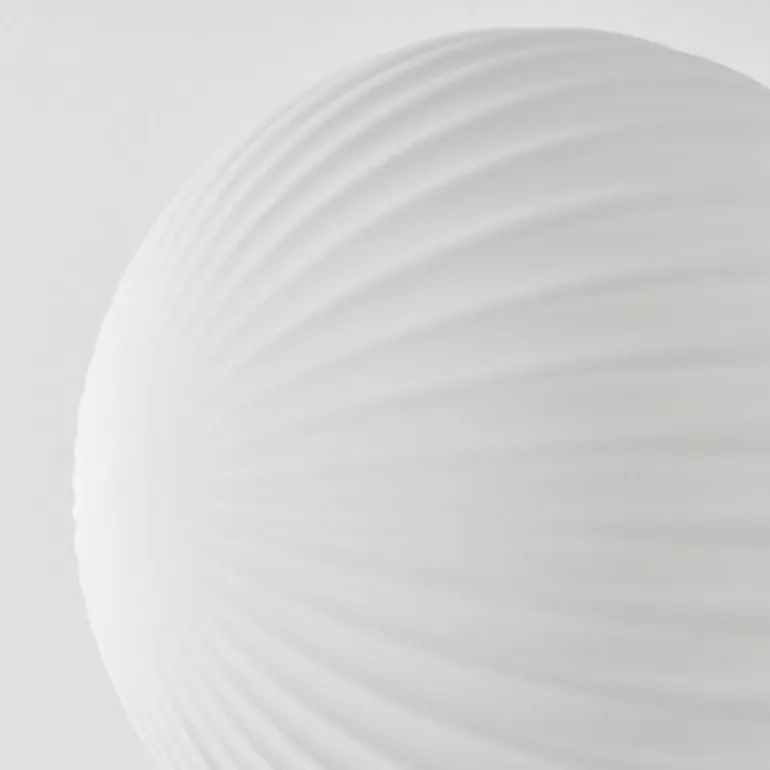 Lampadaire - Verre 15 cm Remaisnil Blanc, 3 lumières