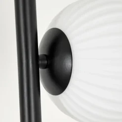 Lampadaire - Verre 12 cm Remaisnil Blanc, 3 lumières