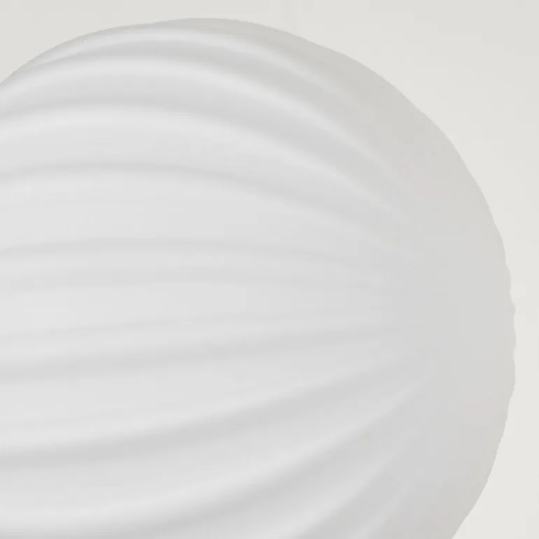 Lampadaire - Verre 15 cm Remaisnil Blanc, 3 lumières