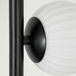 Lampadaire - Verre 15 cm Remaisnil Blanc, 3 lumières