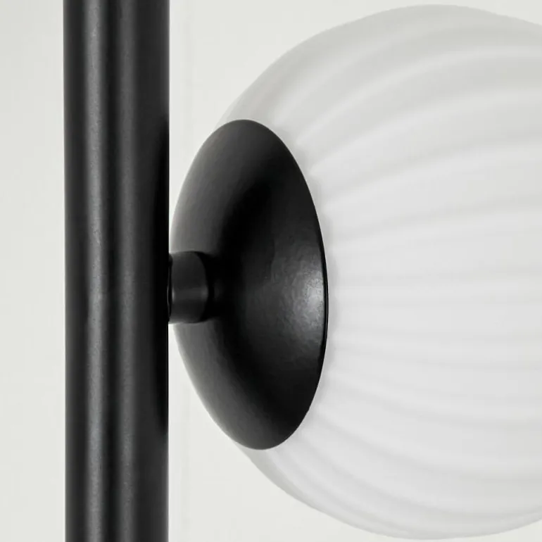 Lampadaire - Verre 15 cm Remaisnil Blanc, 3 lumières