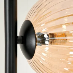 Lampadaire - Verre 15 cm Remaisnil Ambre, 3 lumières