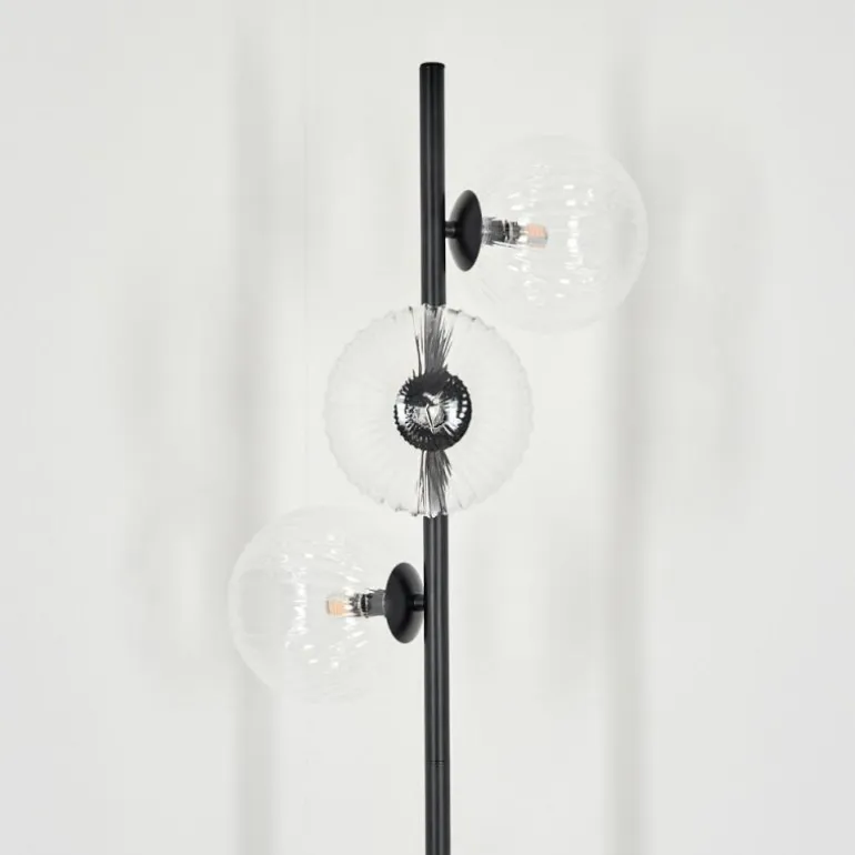 Lampadaire - Verre 15 cm Remaisnil Clair, 3 lumières