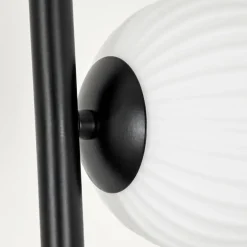 Lampadaire - Verre 12 cm Remaisnil Blanc, 5 lumières