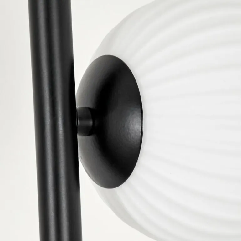 Lampadaire - Verre 12 cm Remaisnil Blanc, 5 lumières