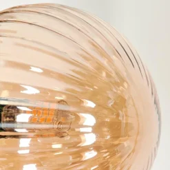 Lampadaire - Verre 12 cm Remaisnil Ambre, 6 lumières