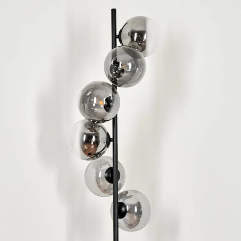 Lampadaire - Verre 15 cm Remaisnil Clair, Fumé, 6 lumières