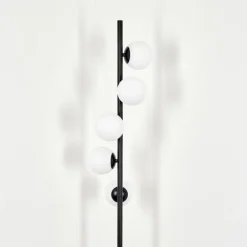 Lampadaire - Verre 10 cm Remaisnil Blanc, 5 lumières