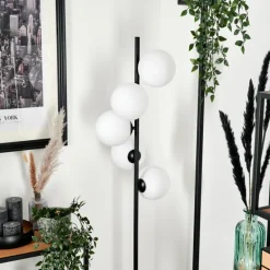 Lampadaire - Verre 15 cm Remaisnil Blanc, 5 lumières