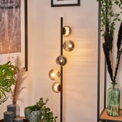 Lampadaire - Verre 10 cm Remaisnil Fumé, 5 lumières