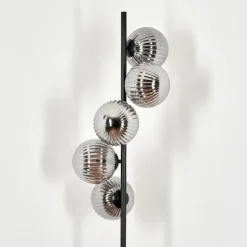 Lampadaire - Verre 15 cm Remaisnil Fumé, 5 lumières