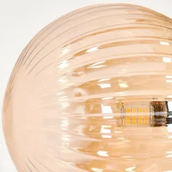 Lampadaire - Verre 15 cm Remaisnil Ambre, 5 lumières