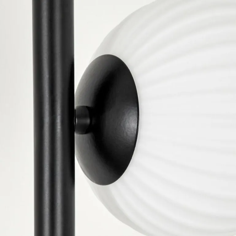 Lampadaire - Verre 12 cm Remaisnil Blanc, 6 lumières