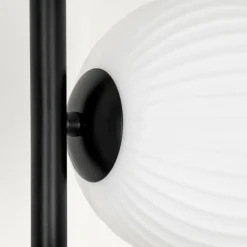 Lampadaire - Verre 15 cm Remaisnil Blanc, 6 lumières