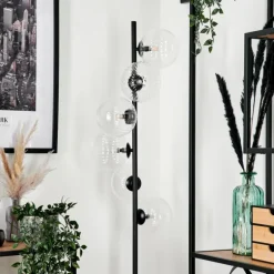 Lampadaire - Verre 15 cm Remaisnil Clair, 6 lumières
