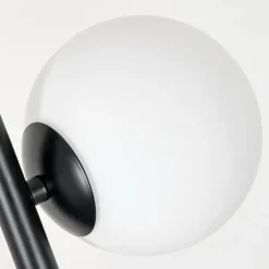 Lampadaire - Verre 12 cm Remaisnil Blanc, 6 lumières