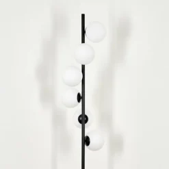 Lampadaire - Verre 12 cm Remaisnil Blanc, 6 lumières