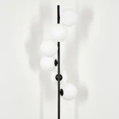 Lampadaire - Verre 15 cm Remaisnil Blanc, 6 lumières