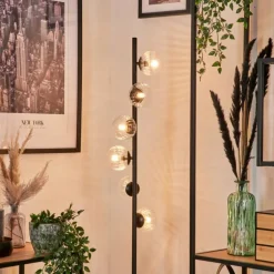 Lampadaire - Verre 10 cm Remaisnil Clair, 6 lumières