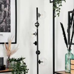 Lampadaire - Verre 12 cm Remaisnil Clair, 6 lumières